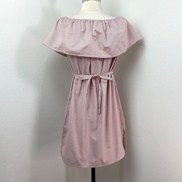 Colorful Floral Embroidered Cotton Dress S/M Flounce Collar Boho Peasant Ethnic - Picture 8 of 12